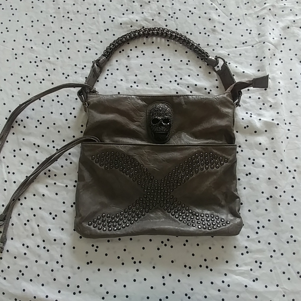 Grey Skull Purse